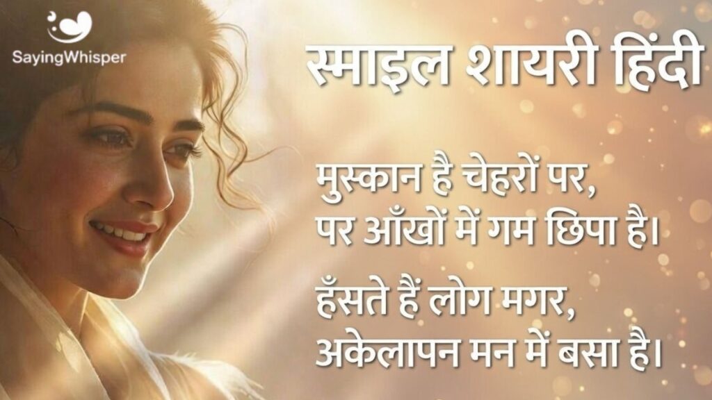 स्माइल शायरी हिंदी