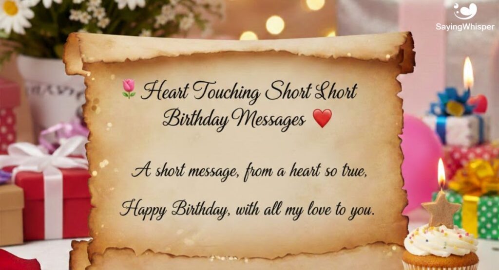 🌷 Heart Touching Short Birthday Messages