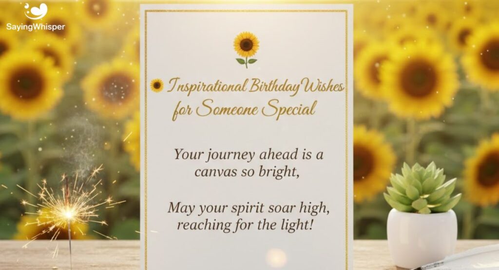 🌻 Inspirational Birthday Wishes for Someone Special