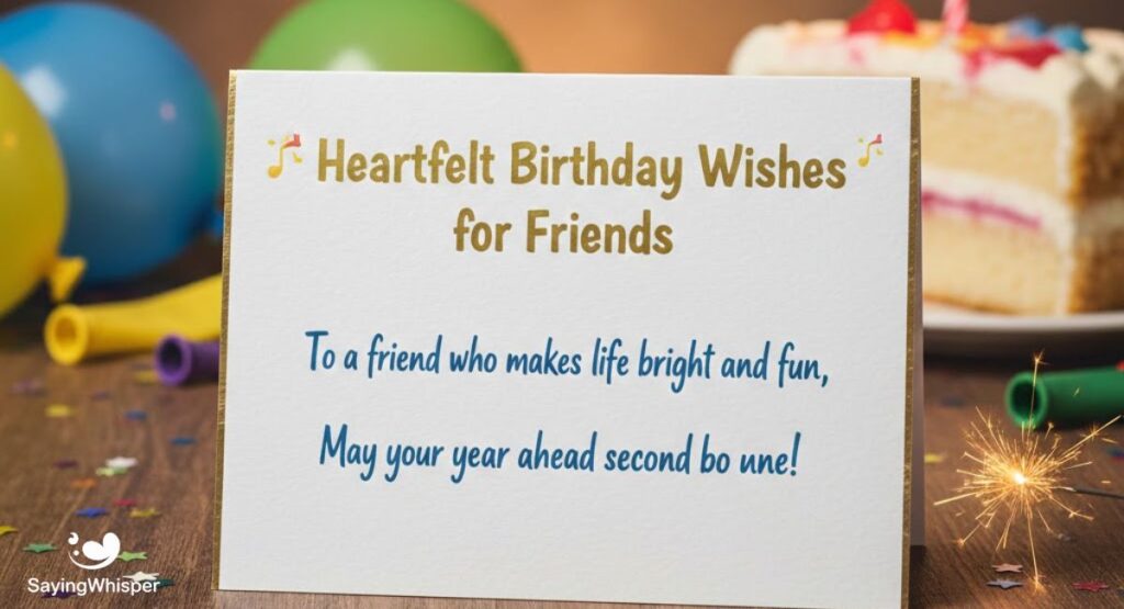 🎉 Heartfelt Birthday Wishes for Friends