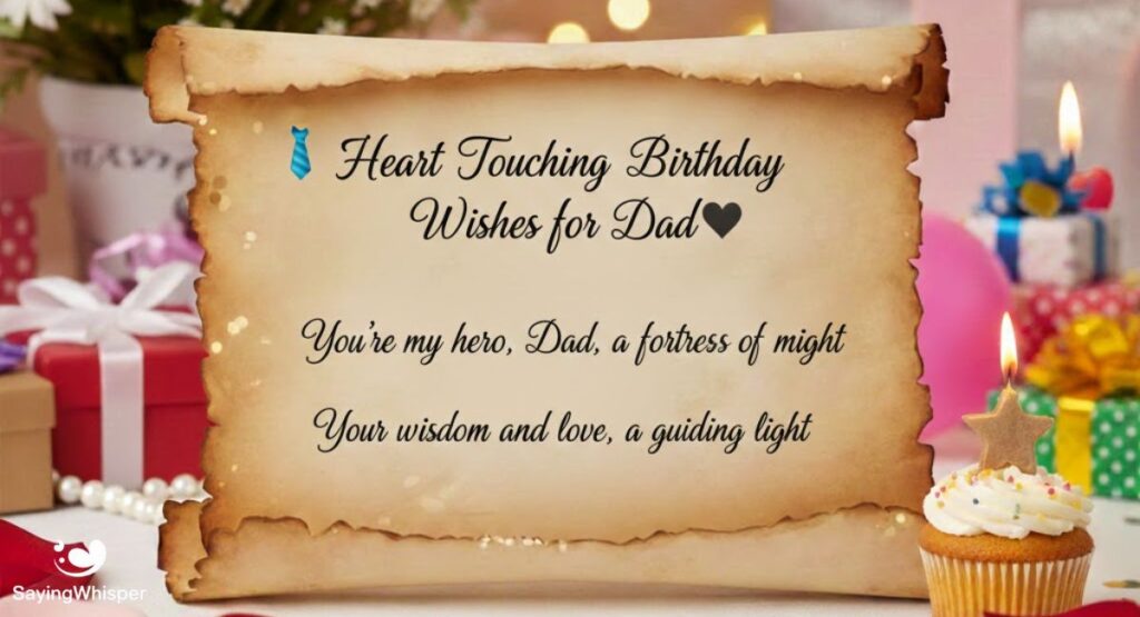 👔 Heart Touching Birthday Wishes for Dad