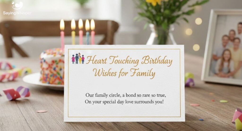 👨‍👩‍👧 Heart Touching Birthday Wishes for Family