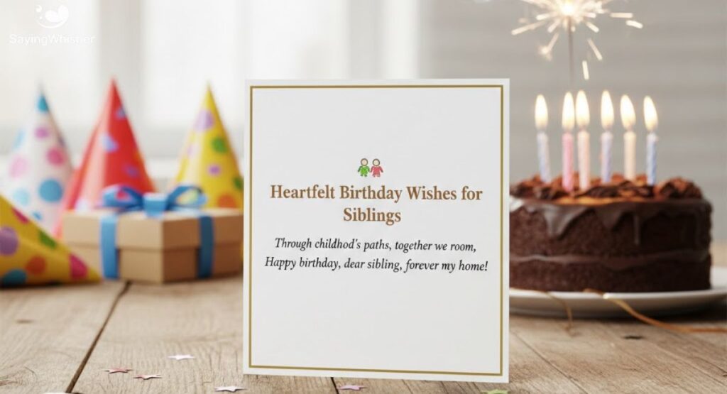 👭 Heartfelt Birthday Wishes for Siblings