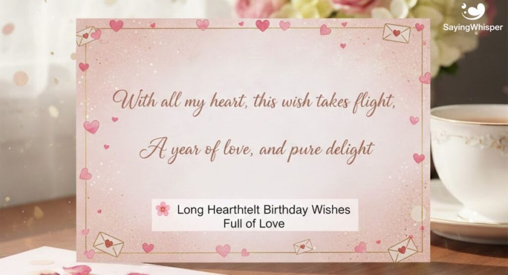 💌 Long Heartfelt Birthday Wishes Full of Love