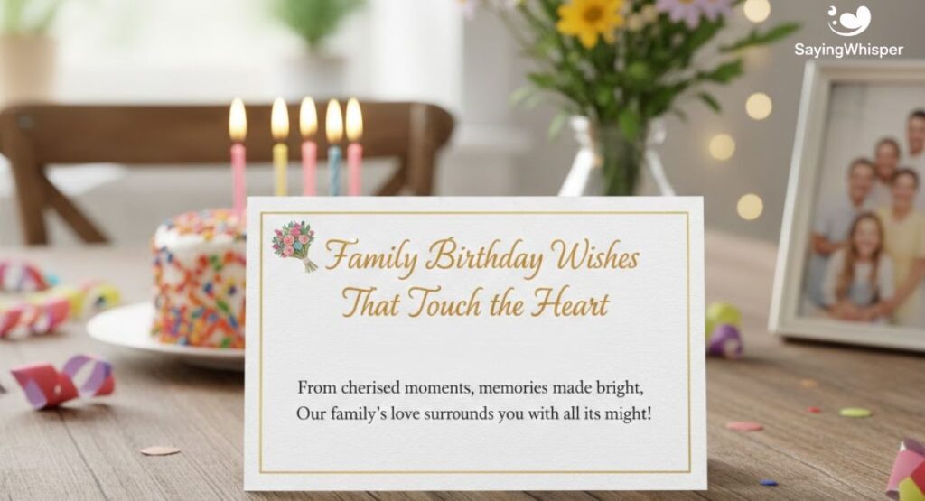 💐 Family Birthday Wishes That Touch the Heart