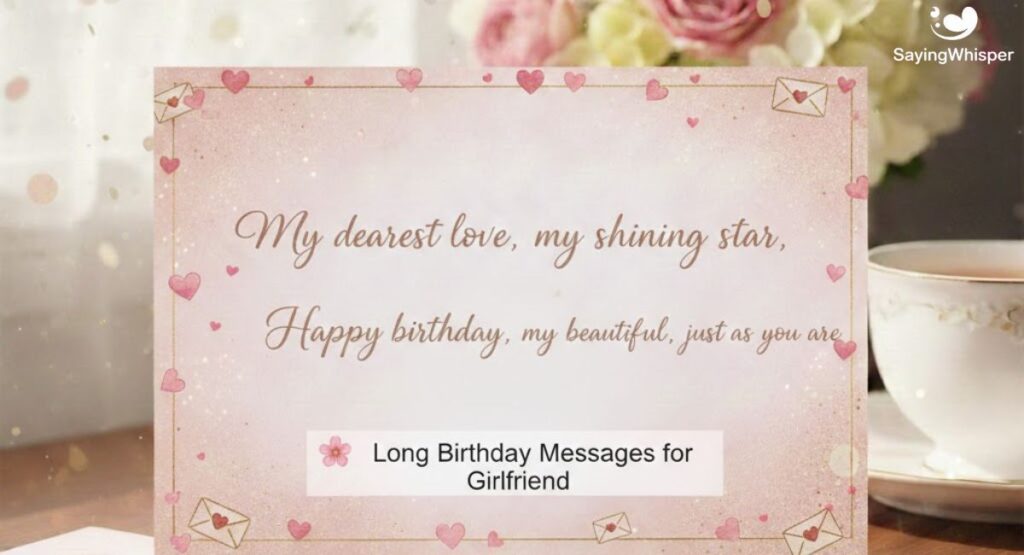 💖 Long Birthday Messages for Girlfriend