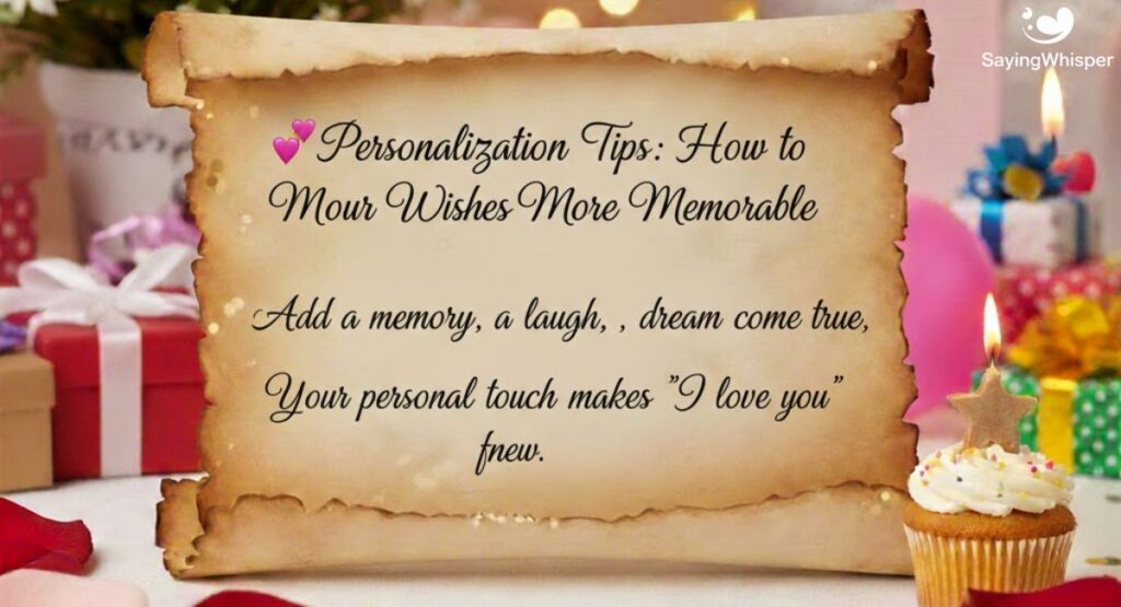 💝 Personalization Tips: How to Make Your Wishes More Memorable