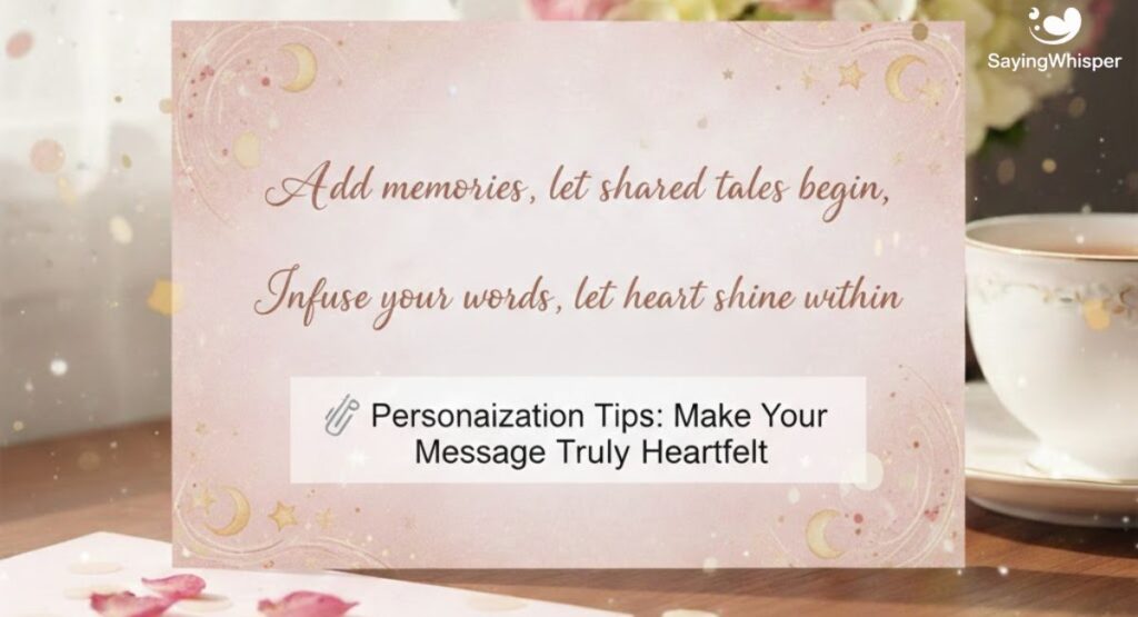 📎 Personalization Tips: Make Your Message Truly Heartfelt