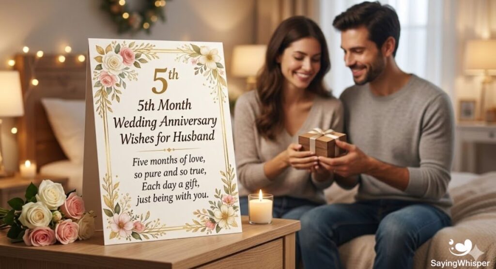 5th Month Wedding Anniversary Wishes for Husband