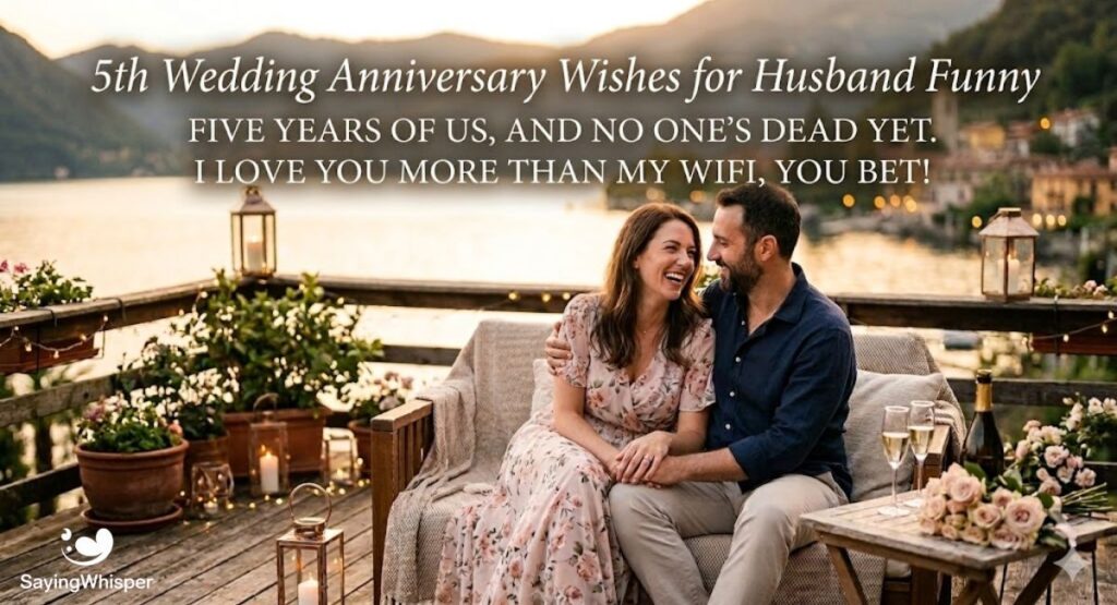 5th Wedding Anniversary Wishes for Husband Funny