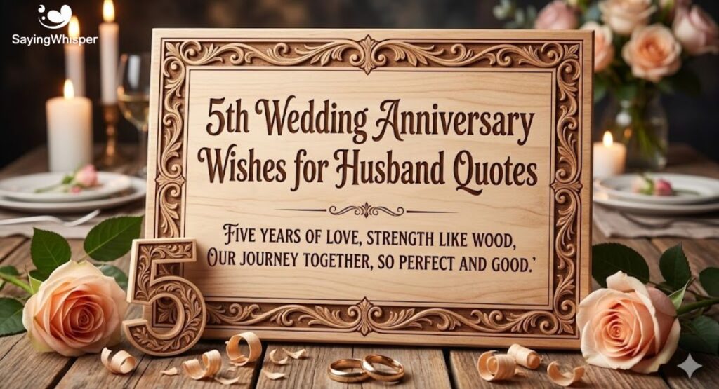 5th Wedding Anniversary Wishes for Husband Quotes