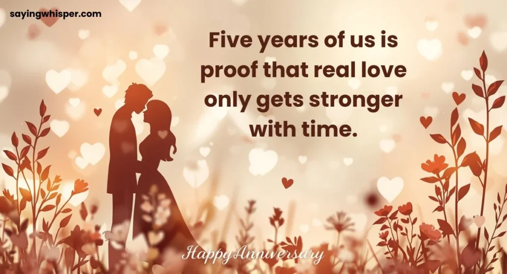 5th Wedding Anniversary Wishes for Husband Quotes