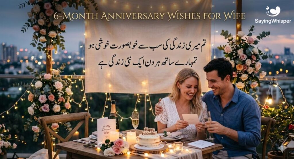 6-Month Anniversary Wishes for Wife
