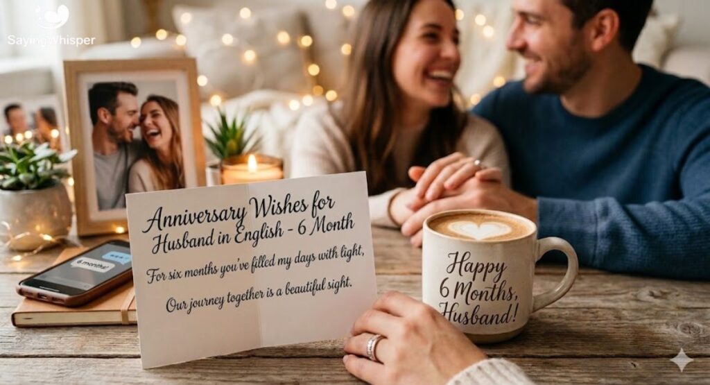 6 Month Anniversary Wishes for Husband in English
