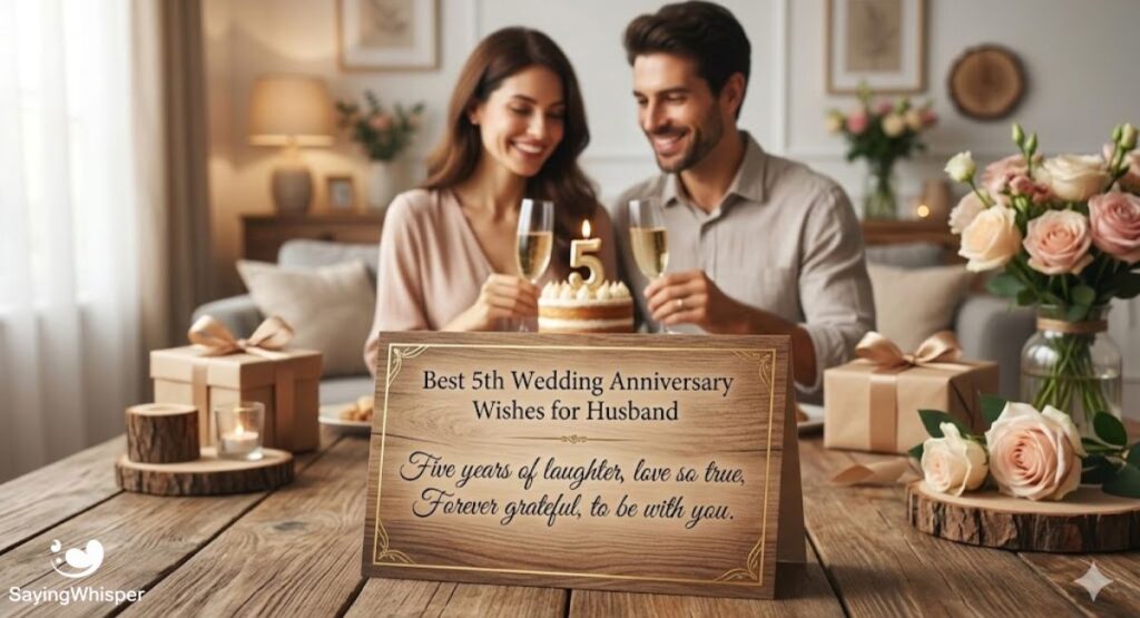 Best 5th Wedding Anniversary Wishes for Husband