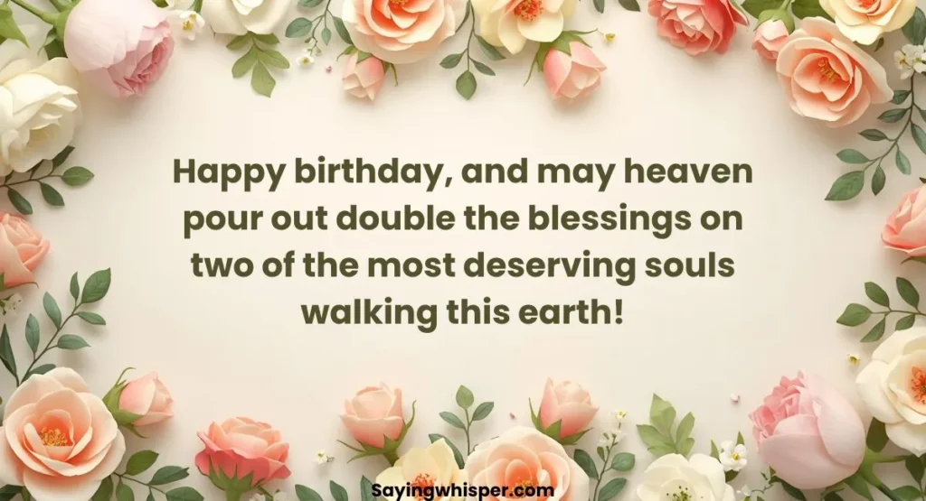 Birthday Blessings for Twins