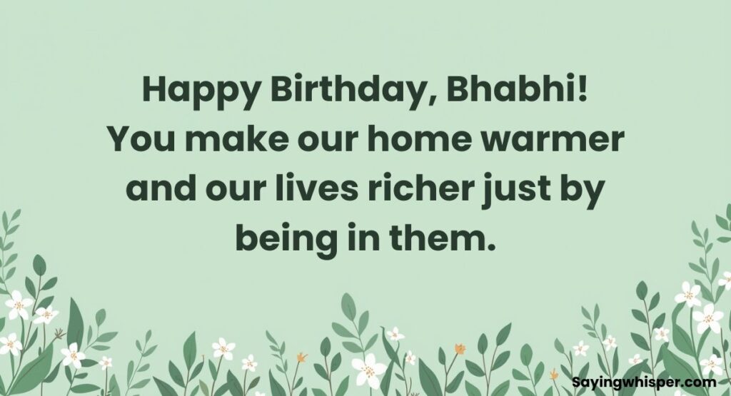 Birthday Wishes for Bhabhi