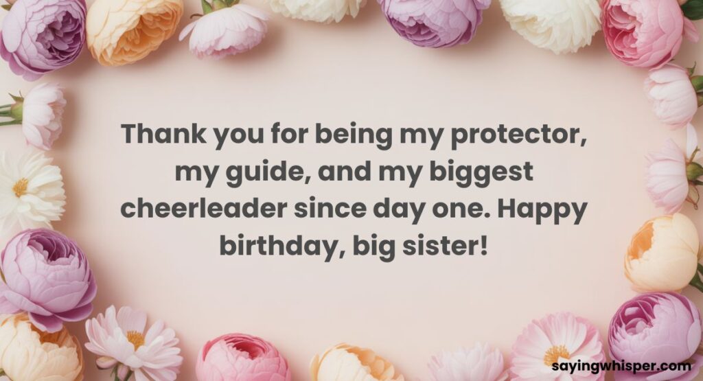 Birthday Wishes for Big Sister