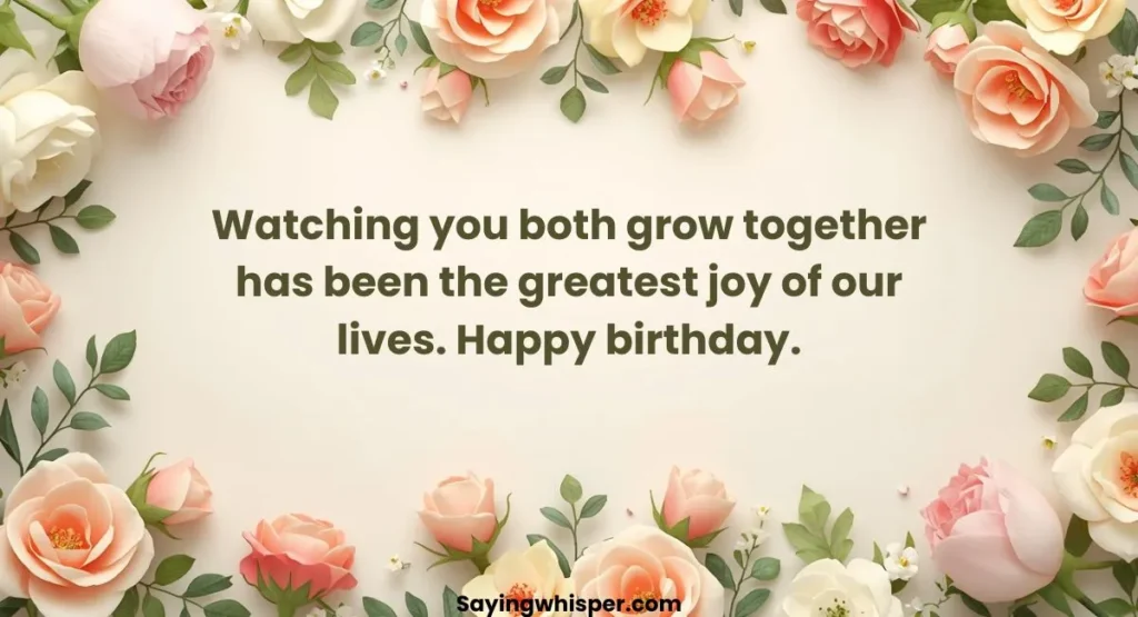 Birthday Wishes for Twins from Parents