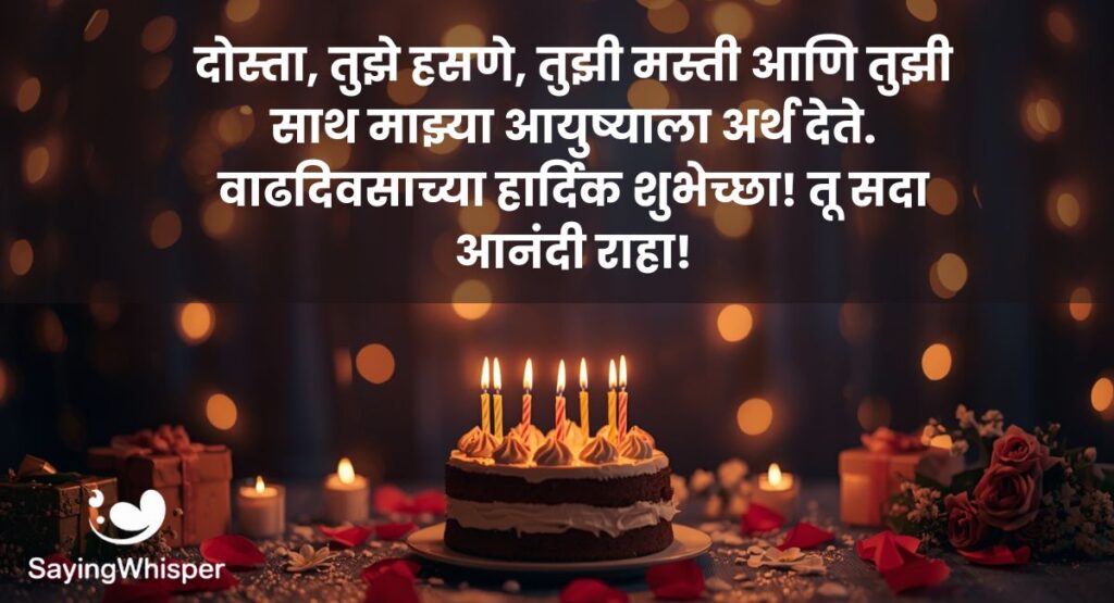 Birthday Wishes in Marathi for Friend