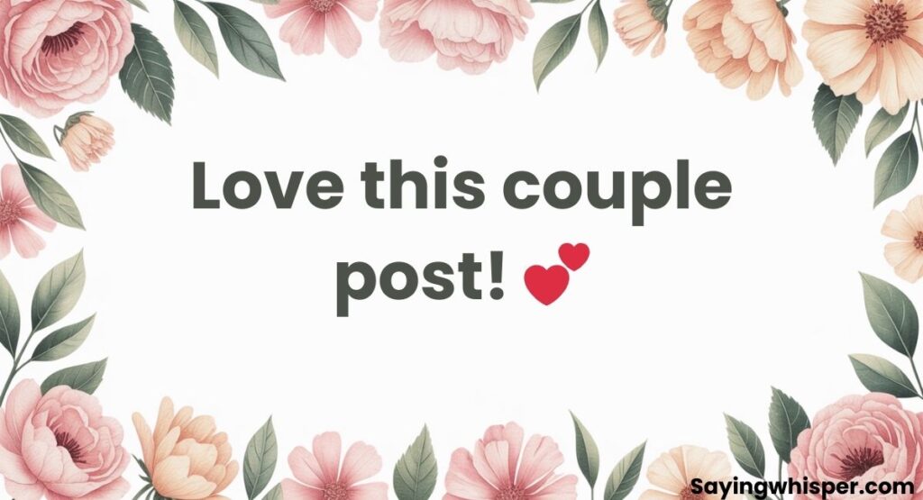 Comments For Couples Post