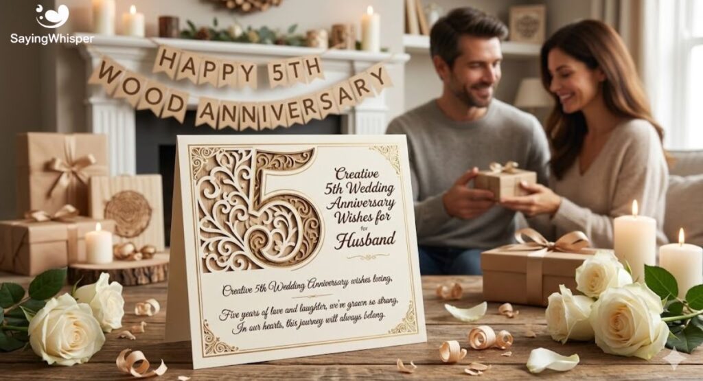 Creative 5th Wedding Anniversary Wishes for Husband