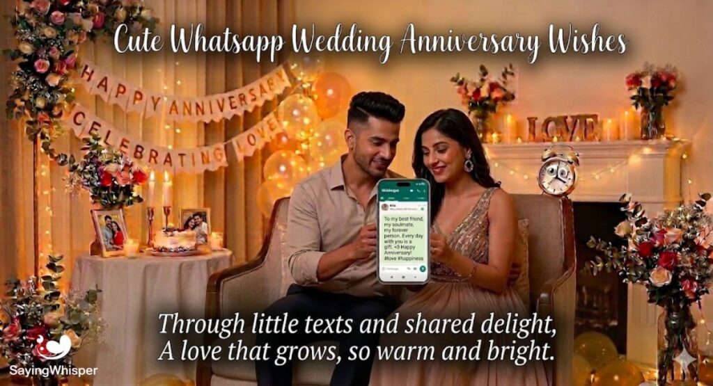 Cute Whatsapp Wedding Anniversary Wishes