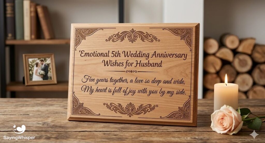 Emotional 5th Wedding Anniversary Wishes for Husband