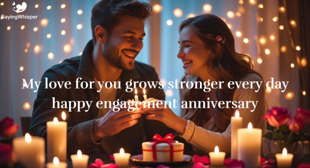 Engagement Anniversary Wishes for Wife