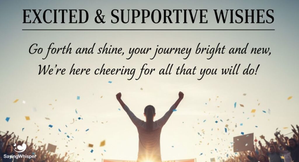 Excited & Supportive Wishes