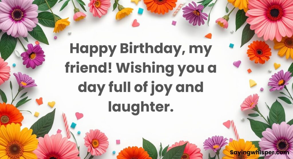Free Happy Birthday Wishes for Friend