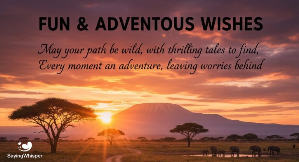 Fun & Adventurous Wishes