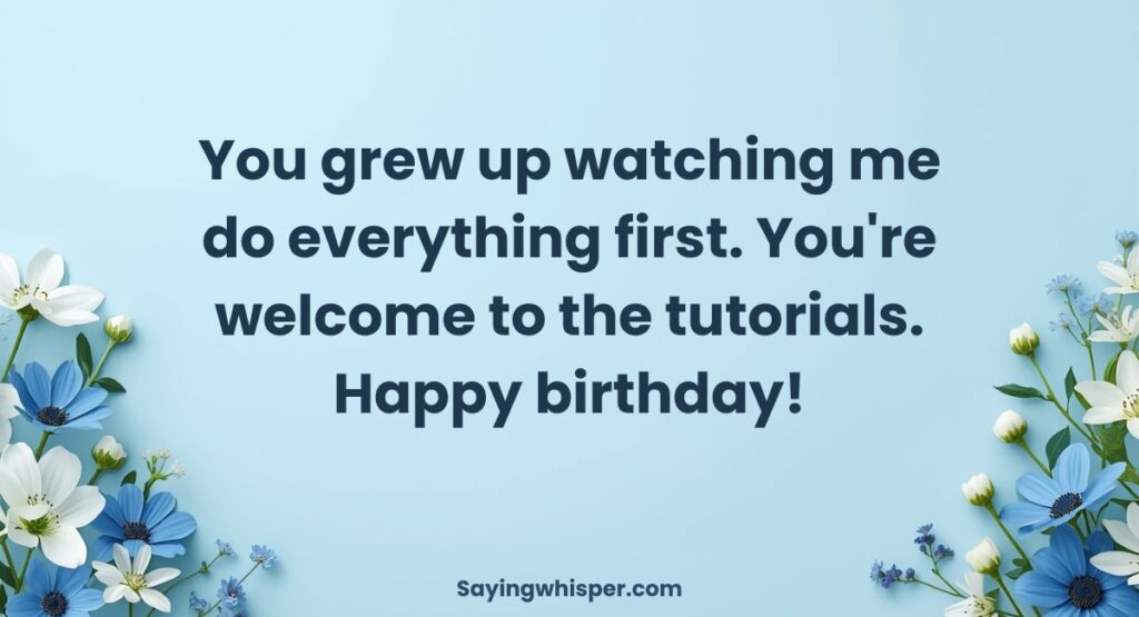 Funny Birthday Wishes For Little Brother