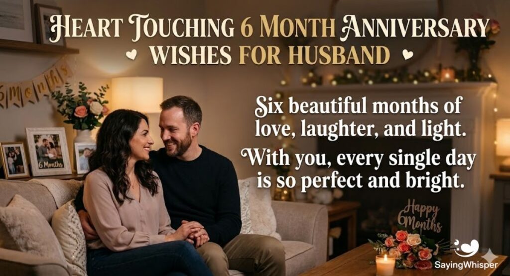 Heart Touching 6 Month Anniversary Wishes for Husband