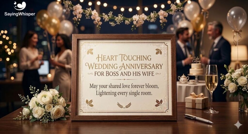 Heart Touching Wedding Anniversary Wishes for Boss and His Wife