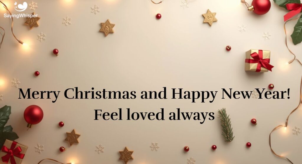 Heartfelt Blessings for Christmas and New Year