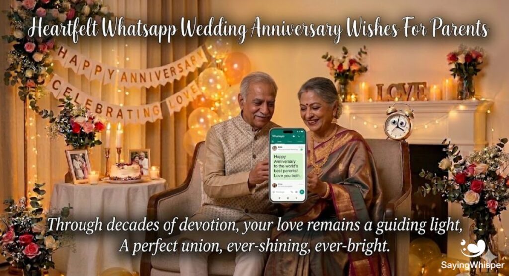 Heartfelt Whatsapp Wedding Anniversary Wishes For Parents