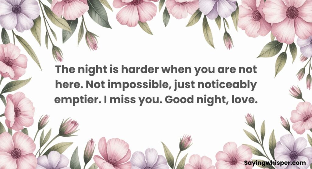 I Miss You Good Night Message For Him