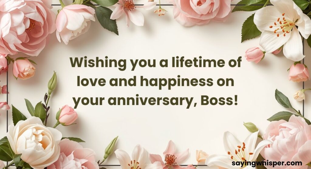 Marriage Anniversary Wishes For Boss