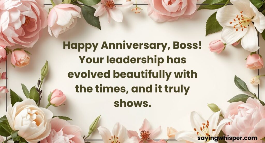 Modern Anniversary Wishes for Boss 2026