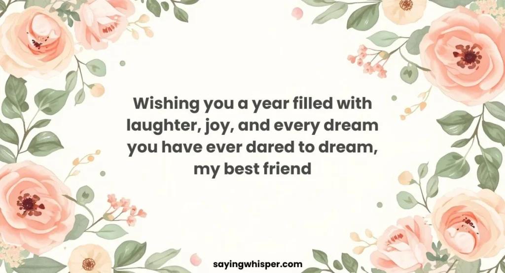 New Year Wishes for Best Friend