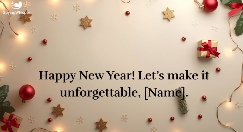 Personalized Short Christmas and New Year Wishes