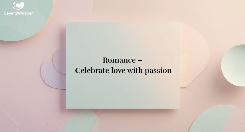 Romantic One Word Quotes About Love and Connection