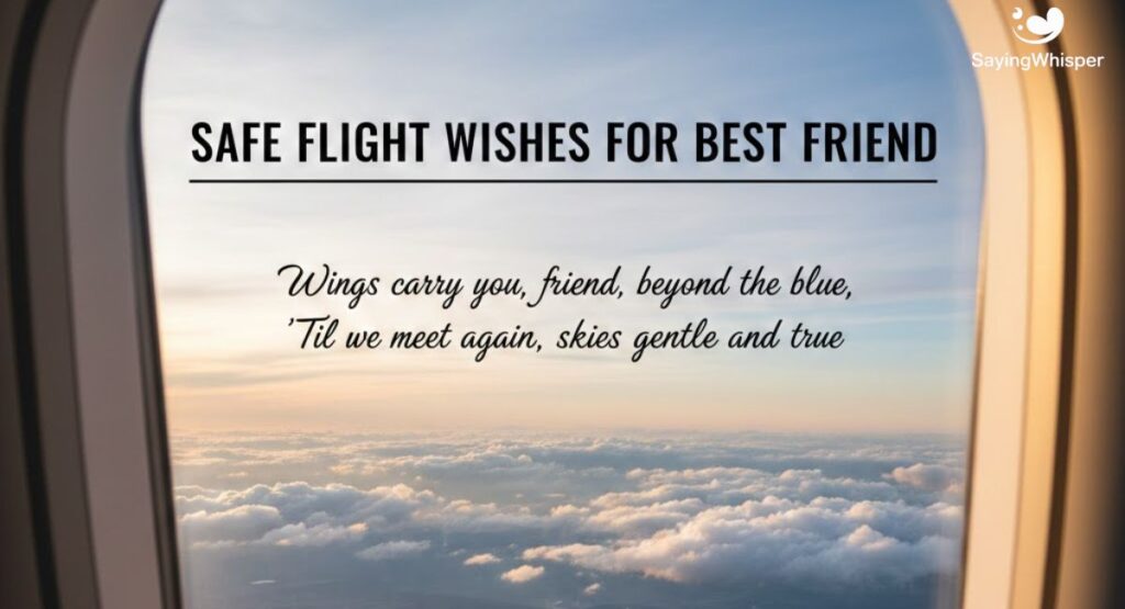 Safe Flight Wishes For Best Friend