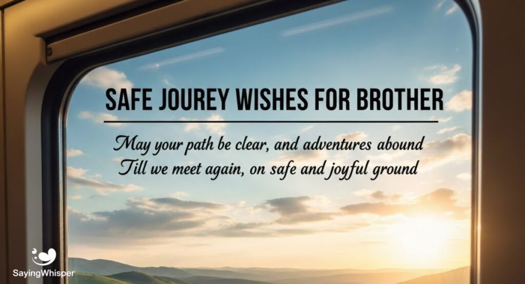 Safe Journey Wishes For Brother