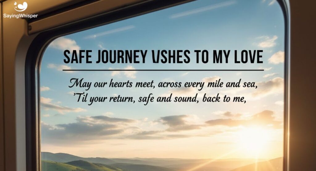 Safe Journey Wishes to My Love