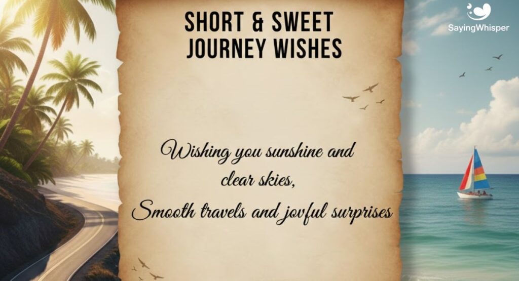 Short & Sweet Journey Wishes