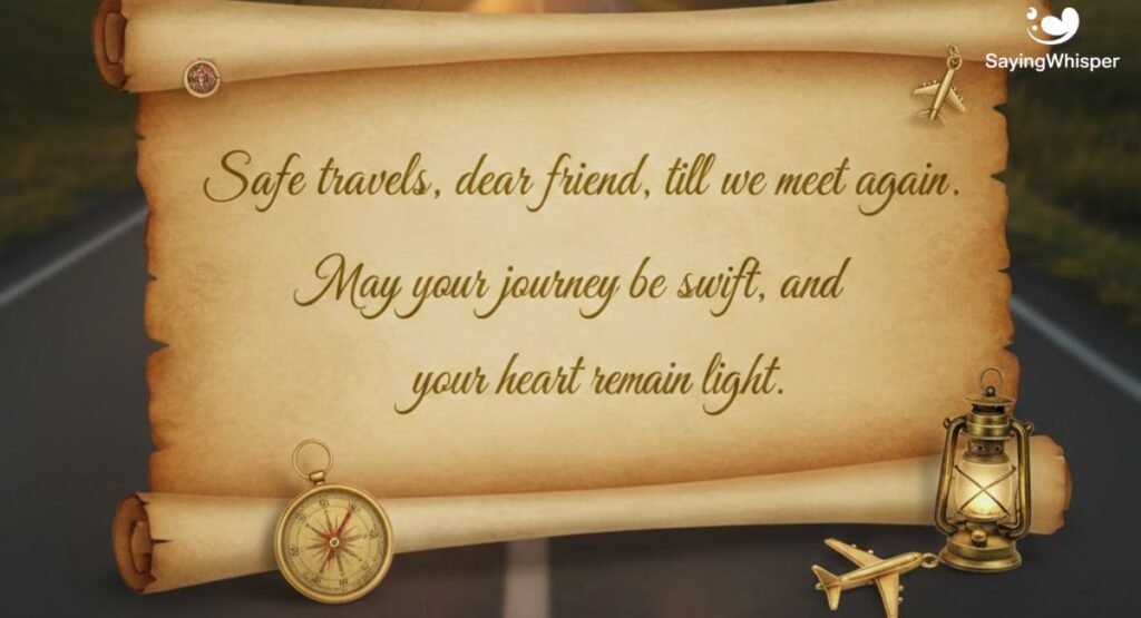 Short Safe Journey Wishes & Quotes For Friend