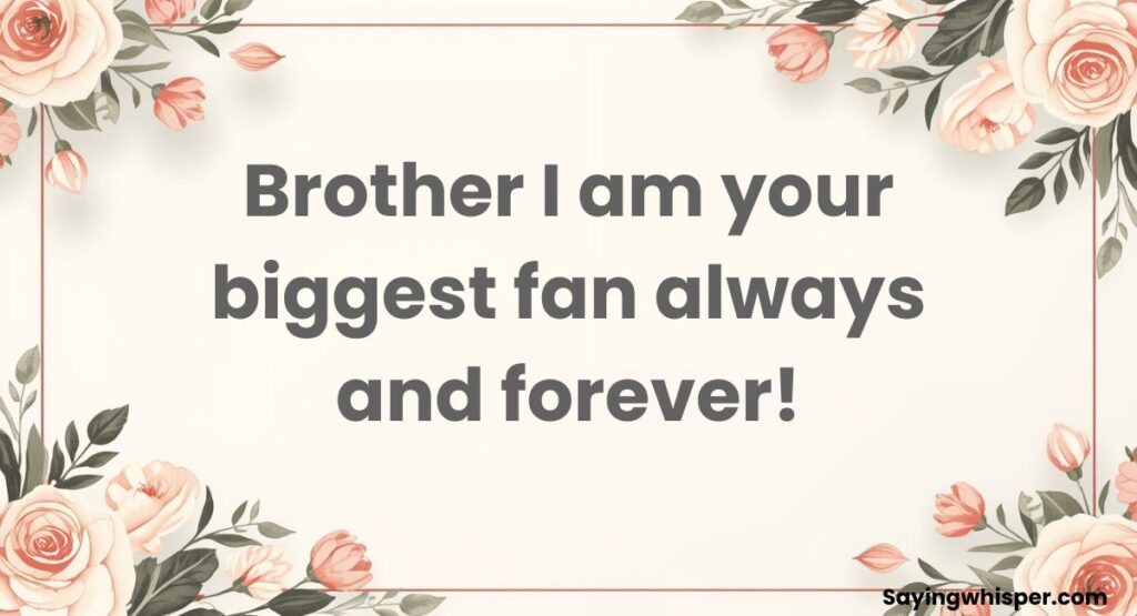 Supportive Sibling Shoutouts