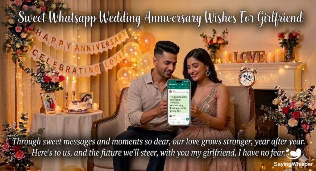 Sweet Whatsapp Wedding Anniversary Wishes For Girlfriend